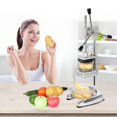 thumbnail image 3 of SalonMore Potato French Fry Fruit Vegetable Cutter Slicer Commercial Quality with Three Blades Silver, 3 of 6