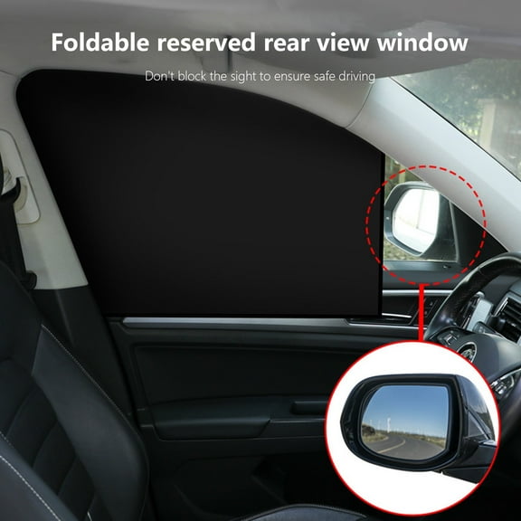 Magnetic Car Side Window Mesh Sunshade with Lightproof Curtain UV Rays Protection for Driving Auxiliary Back Seats Car Visor for Window Car Interior Cooling