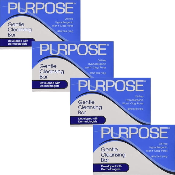 Barra limpiadora PURPOSE Gentle, 100 g, paquete de 4