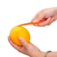 thumbnail image 3 of Herramienta para pelar cítricos, 20 piezas de plástico, cortador de cáscara de pomelo y limón, removedor de rebanador de verduras fácil de abrir, accesorios de cocina, Gadgetsverde+naranja, 3 of 4