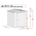 thumbnail image 3 of Arrow Elite 6 x 6 x 7 ft Blue Grey Steel Storage Shed, 3 of 7