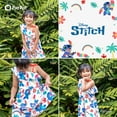 thumbnail image 6 of Disney Stitch Girls Dresses Graphic Floral Ruffled One Shoulder Outfits for Summer, Sizes 2-6, 6 of 7