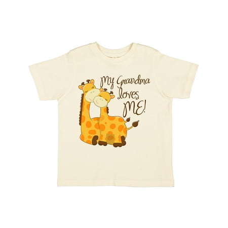 

Inktastic My Grandma loves me! Gift Toddler Boy or Toddler Girl T-Shirt