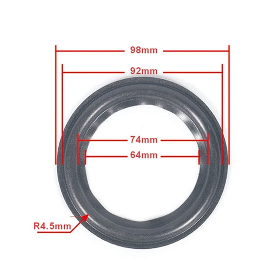 JZROCKER 4/5/6.5/8/10/12inch Speaker Foam Surround Subwoofer Woofer Circle Rim Foam