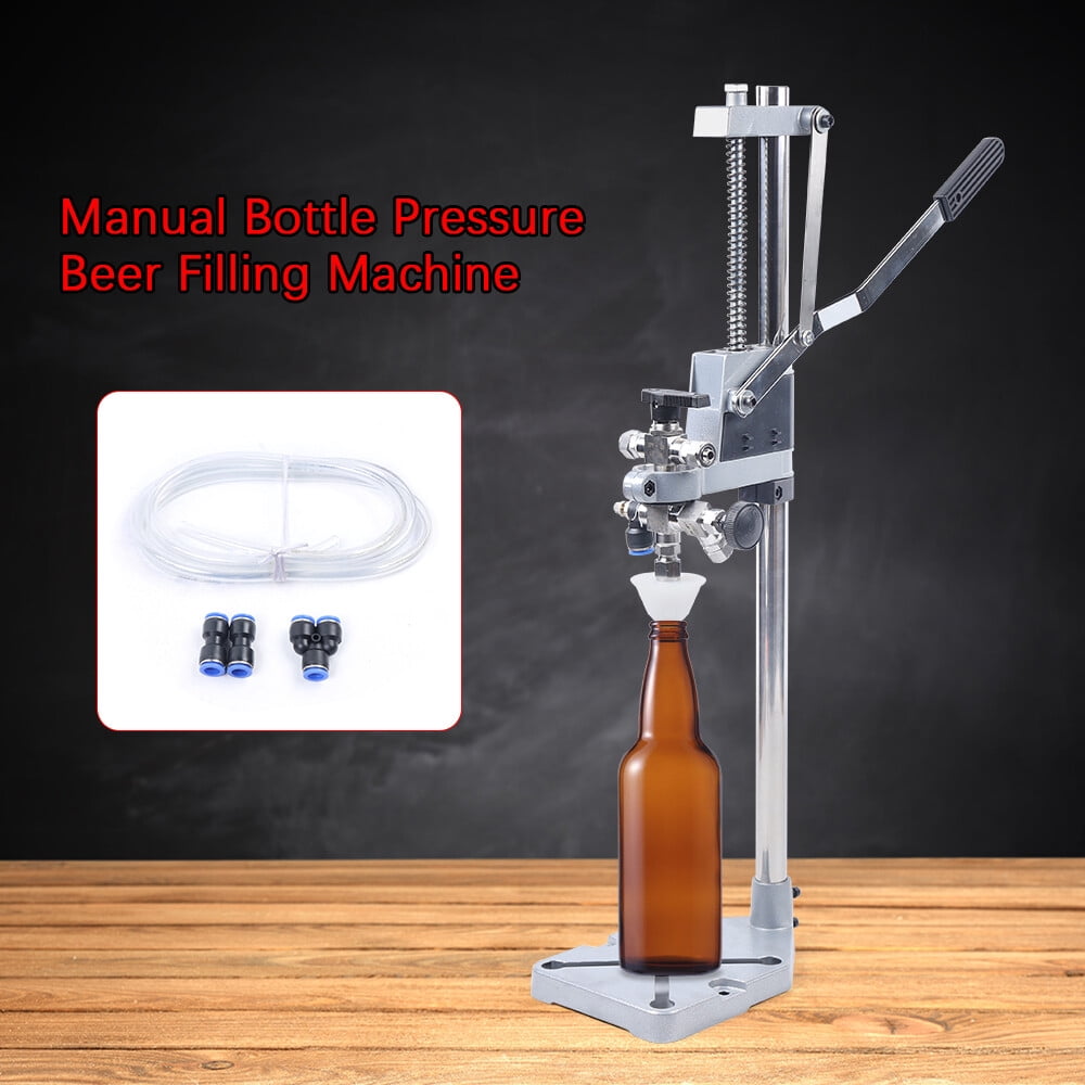 Beer Filling Machine, 304 Stainless Steel Manual Beer Filler, Counter Pressure Bottle Filler, Adjustable Height, for Home Brew, Kegerator, Keg