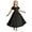 Black, variant on Flower Girl Dresses Junior Bridesmaid Dresses Ruffle Dresses A-Line Casual Flowing Chiffon Dresses for Girls Wedding Celebration