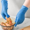 thumbnail image 4 of Guantes desechables de nitrilo Daddy's Choice, azules, medianos, 100 unidades, 4 of 8
