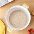 thumbnail image 5 of Large Capacity Rice Cooker with Lid, 1Pc Leakproof Plastic Thermal Lunch Steamer, BPA Free Easy Clean Food Storage Container For Home Office Lunch, Microwave Safe (Yellow[L], 9.06x9.06x6.1"), 5 of 6