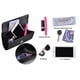 thumbnail image 2 of Outrip Bolso de noche para mujer, bolso de mano con purpurina, para fiesta, boda, con cadena, Negro -, Small, 2 of 5