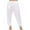 White, variant on Lingerie Women's Pajama Bottoms Silky Soft Satin Polyester Snip-it Pant Slip with Lace Trim