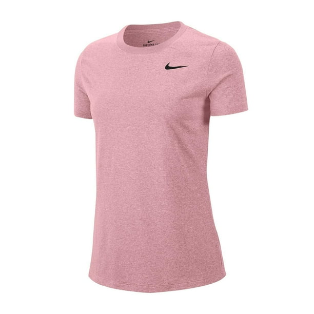 Playera Nike DF Leg Tee Crew para Mujer AQ3210-632 rosa claro XL