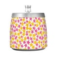 thumbnail image 7 of Yayeee Ashtray with Lid for Cigarette Smokeless Stainless Steel Home Ash Holder, Yellow Stars Pattern, 7 of 7