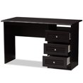 thumbnail image 3 of Baxton Studio Carine Bureau Contemporain Moderne en Wengé Brun, 3 of 8