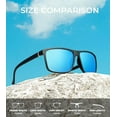 thumbnail image 7 of Fashion Street Lightweight Unisex Rectangular Aviator Fashion Sunglasses, Blue, 3-Pack, 7 of 7