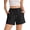 Black, variant on Shorts for Women Drawstring Waist Women Shorts Summer Casual Shorts with Pockets