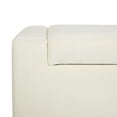 thumbnail image 6 of Noble House Betts Betts Modern Upholstered Storage Ottoman White, 6 of 9