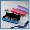 thumbnail image 2 of BR Estuche de gafas de aluminio negro, estuche rígido de metal duradero para gafas de lectura (1 unidad), 2 of 3