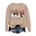 thumbnail image 2 of Cute Dog Christmas Sweatshirts for Women 2025 Long Sleeve Crewneck Graphic Sweatshirt for Dog Lovers Pullover Tops, 2 of 8