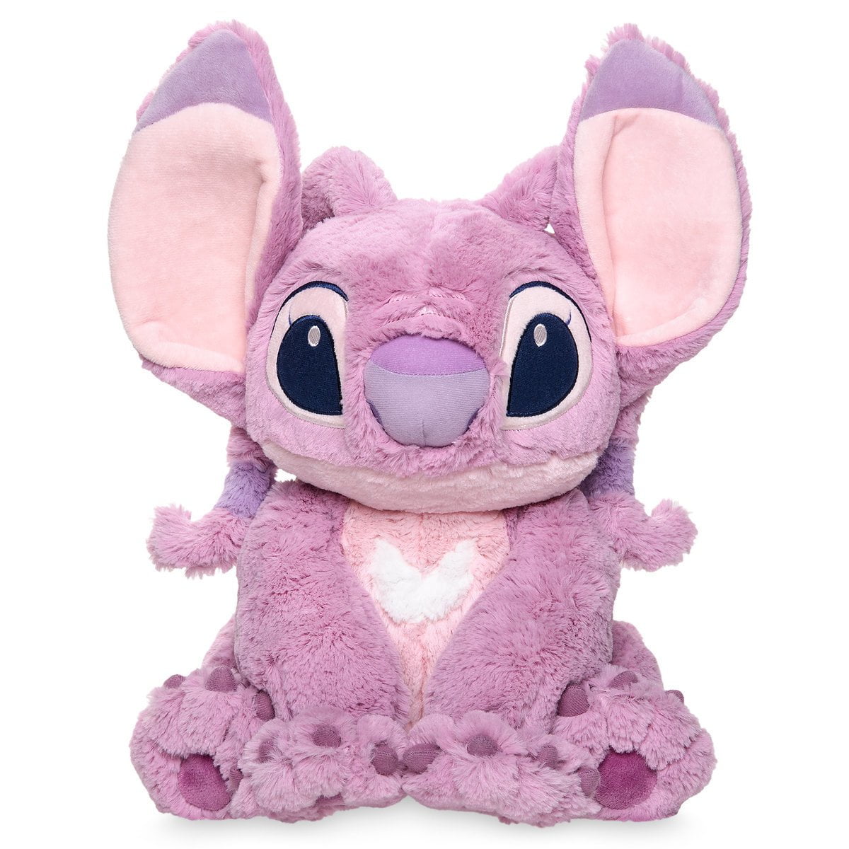 Soft Plush Toy New Disney Store Pink Angel Lilo and Stitch 