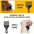 thumbnail image 5 of ZHAOCHENG piezas Legrand (negro) Afrocomb, AfroComb de dientes anchos de plástico, peine para pelo rizado, para peinar y desenredar el cabello enredado, 5 of 5