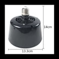 thumbnail image 4 of Insulation Lamp Smart Constant Temperature for Pets Brooding Heating Lamp Warm Air Lamp Reptile Insulation Lamp(Black), 4 of 6