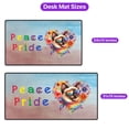 thumbnail image 5 of Peace Love Pride Siamese with Rainbow Sunglasses LGBT LGBTQ+ Desk Mat Full Keyboard Mouse Pad Cat Lover Kitten Owner Gifts Large Mousepad - 01004, 5 of 5
