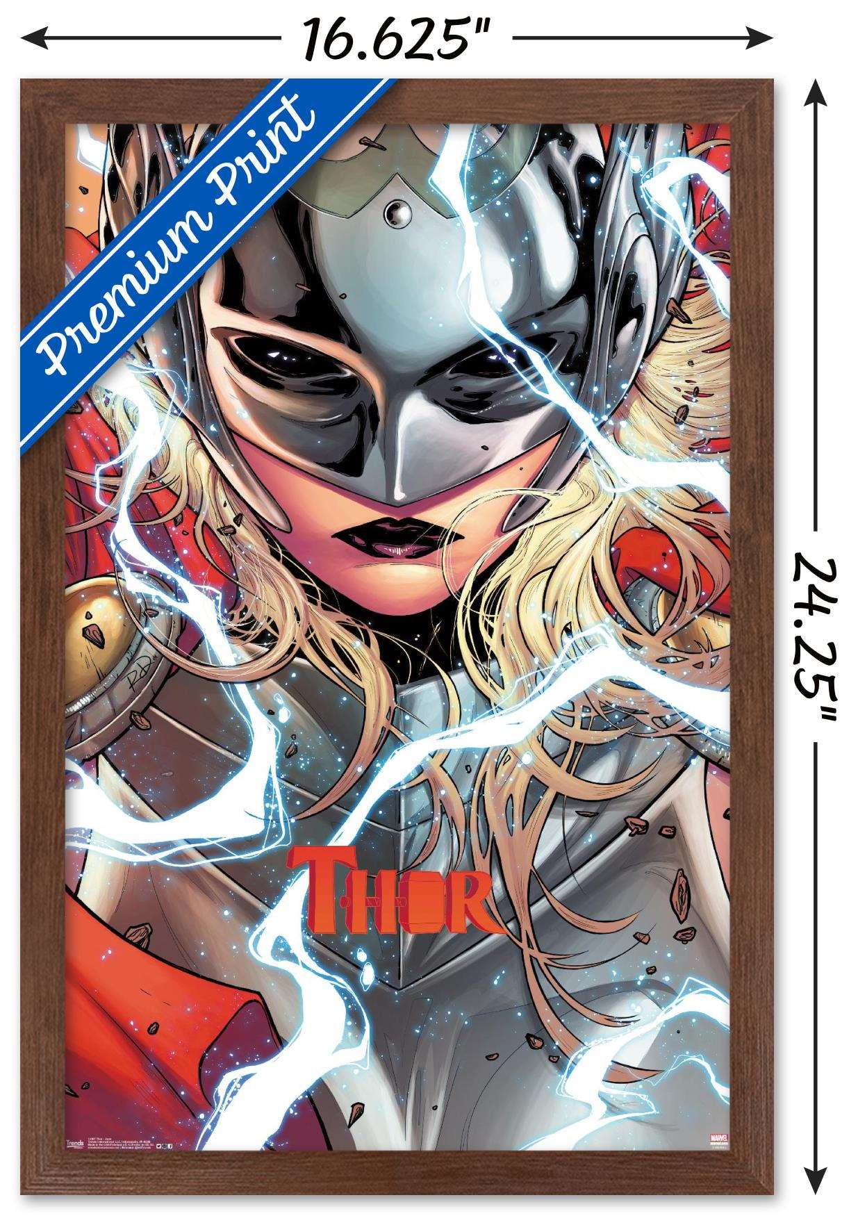 Marvel Comics - Thor - Jane Wall Poster, 14.725" x 22.375", Framed