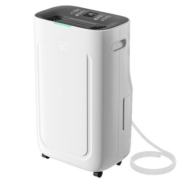 Rocyis 80 Pint(DOE Rating 24.4 pints/day) 6,000 sq. ft. Dehumidifier for Home, 1.7 Gallon（6.5L） Water Tanks, Auto Drain or Manual Drainage, for Basements, Bedroom, Bathroom