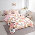 thumbnail image 3 of Homewish Chic Pink Flowers 7-Piece Bedding Comforter Set For Teens Female Girls,Spring Garden King Bedding Sets,Exotic Style Ultra Soft Bed Sheets,Lightweight Room Decor,Reversible, 3 of 8