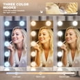 thumbnail image 3 of Espejo de Tocador MINISO 46x36 cm con Luces LED y Bluetooth, 3 of 9