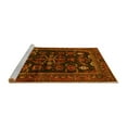 thumbnail image 2 of Ahgly Company Machine Washable Indoor Round Persian Yellow Traditional Area Rugs, 7' Round, 2 of 4
