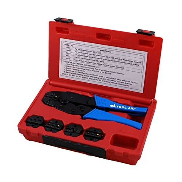 s & g tool aid 18920 ratcheting terminal crimping kit 5 piece