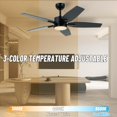 thumbnail image 4 of Ventilador de techo FANSHAIN de 107 cm con luz y control remoto, 4 of 7