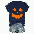 thumbnail image 5 of Towmus Halloween Shirts Pumpkin Face Shirt Funny Print Graphic Tee Tops Girls Cute Gift T-Shirt Blouse, 5 of 5