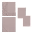 thumbnail image 5 of Modern Threads 4-Piece Solid Cameo Rose Microfiber Bed Sheet Set, King, 5 of 12