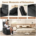 thumbnail image 6 of Korser Power Small Recliner Chair for Small Spaces with Wheels and USB Ports for Living Room,Dark Gray, 6 of 8