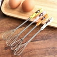 thumbnail image 3 of AVAIL Mini Silicone Whisks with Stainless Steel Handles,Small Whisk for Eggs,Cheese,Coffee,Stainless Steel Kitchen Whisks and Balloon Egg Whisk, 3 of 7