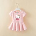 thumbnail image 3 of Nuevos vestidos Kawaii Sanrio Y2K de algodón para niños, Vestido corto de dibujos animados de Hello Kitty, Vestido de manga corta de verano, bonito abrigo para niños, regalo de Chica de Anime, 3 of 5