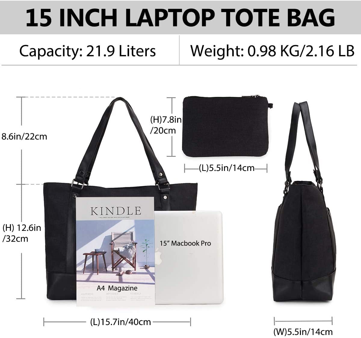 handbag for 15 inch laptop