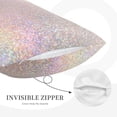 thumbnail image 5 of Balery Glitter Light Pearl Bedding Queen Pillow Cases - Envelope Closure - Soft Brushed Microfiber Fabric - Shrinkage and Fade Resistant Pillow Cases-16"x24", 5 of 9
