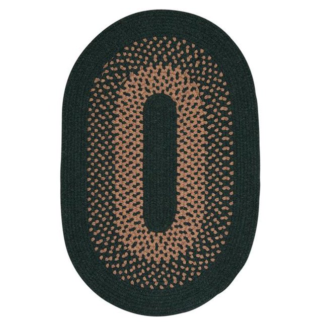 Colonial Mills MD64R108X108 9 ft. Madison Wool Blend Round Area Rug, Alpine Green