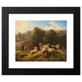thumbnail image 2 of Robert Eberle 14x12 Black Modern Framed Museum Art Print Titled - An Encounter on the Sheep Pasture, 2 of 5