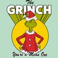 thumbnail image 2 of Girl's Dr. Seuss Christmas Grinch You're a Mean One Graphic T-Shirt, 2 of 4