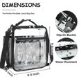 thumbnail image 4 of GYEUKHAM Lunch Box Transparent PVC Mini Tote, Portable Meal Carrier for Daily Outings & Picnics, Clear, 4 of 8