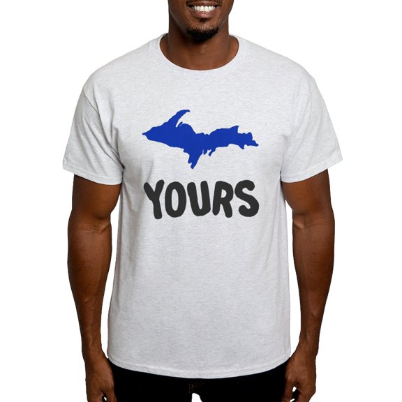 CafePress - UP Upper Peninsula Michigan Light T Shirt - Men's Classic Graphic T-Shirt
