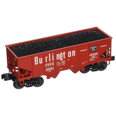 Bachmann 48207 O Scale Burlington 2-Bay USRA Outside Braced Hopper Truck, 55 Tons