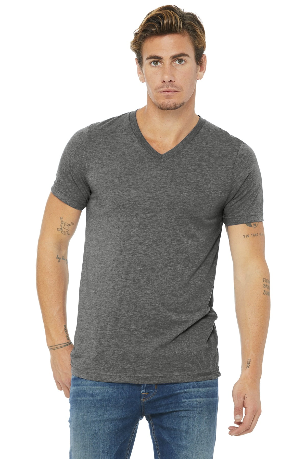 bella canvas triblend v neck