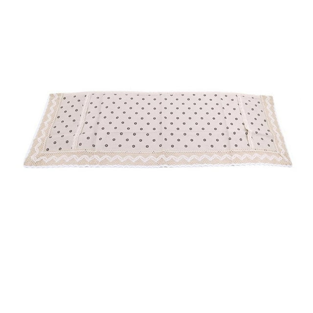 Colaxi Microwave Oven Dust Cover Cotton Linen Washable with Storage Bags Multipurpose Decorative Kitchen Appliance Cover for Kitchen B