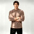 thumbnail image 5 of Fanshiluo Men's Mock Neck Long Sleeve Velvet Fleece Base Layer Shirt, Warm Undershirt,Size S-3XL, 5 of 6