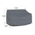 thumbnail image 7 of COVERS&ALL Outdoor Loveseat Sofa Cover, 12 Oz Waterproof UV & Weather Resistant Patio Furniture Bench Cover Outdoor Use with Air Vent & Drawstrings (70"W x 35"H x 38"D x 15"FH, Grey), 7 of 7